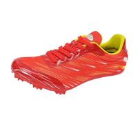 GiMLy Track And Field Shoes Mens Womens Spikes Sneaker Running Racing Sprint Jumping Shoes Boys Girls,Red,6.5UK