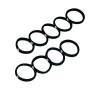 GIMME Bands Any Fit Hair Ties | No Break Microfiber Hair Elastics | A Firm Yet Gentle All Day Hold with No Snagging, Dents, or Breakage | Black Onyx