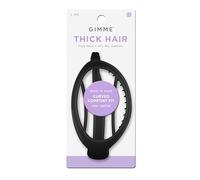 Gimme Beauty Curved Comfort Fit Clip - Curved Comfort Design for Headrest - Lightweight & Strong Break-Resistant Clips for All Hair Types - Aesthetic Non-Slip Accessory for Thick Hair - 1 Pack Black