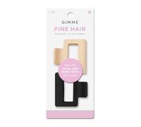 Gimme Beauty Extra Grip Square Claw Clip Duo - Black/Tan