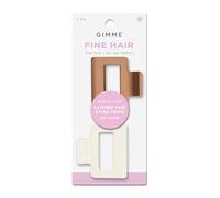 Gimme Beauty Fine Hair Square Claw Clip - Aesthetic Claws with Velvet-Like Finish - Non-Slip Lightweight Clips - Trendy Hair Clips - Brown & Cream, 2 Pack