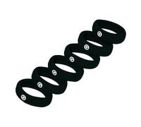 Gimme Beauty Thick Hair Extra Stretch Bands - Patent-Pending Design for Maximum Hold - Premium Ties for Thick & Curly Hair - Sleek & Strong Hold - Bla