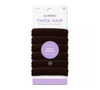 Gimme Beauty Thick Hair Extra Stretch Hair Bands 6pk - Dark Brown