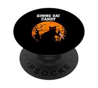 Gimme Dat Candy Creepy Cat Spooky Halloween PopSockets Adhesive PopGrip