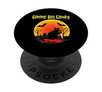 Gimme Dat Candy Creepy Cat Spooky Halloween PopSockets Adhesive PopGrip
