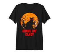 Gimme Dat Candy Creepy Cat Spooky Halloween Premium T-Shirt
