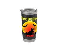 Gimme Dat Candy Creepy Cat Spooky Halloween Stainless Steel Insulated Tumbler