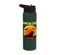 Gimme Dat Candy Creepy Cat Spooky Halloween Stainless Steel Insulated Water Bottle