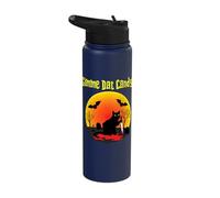 Gimme Dat Candy Creepy Cat Spooky Halloween Stainless Steel Insulated Water Bottle