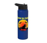 Gimme Dat Candy Creepy Cat Spooky Halloween Stainless Steel Insulated Water Bottle