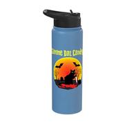 Gimme Dat Candy Creepy Cat Spooky Halloween Stainless Steel Insulated Water Bottle