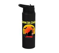 Gimme Dat Candy Creepy Cat Spooky Halloween Stainless Steel Insulated Water Bottle