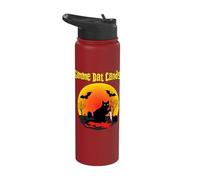 Gimme Dat Candy Creepy Cat Spooky Halloween Stainless Steel Insulated Water Bottle
