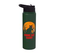 Gimme Dat Candy Creepy Cat Spooky Halloween Stainless Steel Insulated Water Bottle