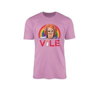 Gimme Linda La Hughes Vile T-Shirt - Funny Humour Novelty Stunner Lycra Flirt Innuendo Dirty Thirty Tom Actor TV Show Gift 100% Organic Cotton Vegan Ink (3XL, Azalea Pink Prime)