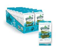 GimMe Roasted Seaweed Snacks, Sea Salt, 0.35 Ounce (Pack of 12)