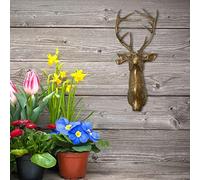 GIMOCOOL 3D Rabbit Head Statue Modern Art Wall Sculptures, Boy Rabbit Hare Monocles Resin Handicraft Animal Pendant Decoration for Gallery Bedroom Living Room Decoration