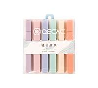 GIMOCOOL Color Highlighter | Pastel Marker Set | 6pcs Pastel Assorted Colors Markers Pens Kit, School Supplies Aesthetic Highlighter for Planners, Journals, Notes