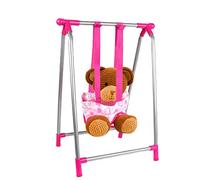 GIMOCOOL Doll Stroller Playset, Doll Play Sets Toddler, Doll Stroller, Doll Nursery Role Play Playset, 1 Piece Stroller, Swing, Rocking Chair, High Chair, Bed, Role Play Toys, Imaginative Play Toys