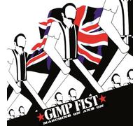 GIMP FIST - MARCHING ON AND ON CLEAR W/ BLUE'N' BLACK SPLATTER VINYL - - J3z