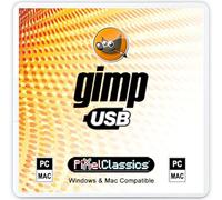 GIMP Photo Editor 2026 Compatible with Adobe Photoshop Elements CC CS6 CS5 15 Premium Professional Image Editing Software on USB for Windows 11, 10 8.1 8 7 Vista XP PC & Mac -No Subscription Required