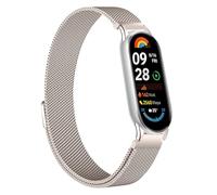Gimuk Metal Band for Xiaomi Smart Band 10 / Xiaomi Smart Band 9 / Mi 8, Adjustable Stainless Steel Mesh Magnetic Wristband Replacement Watch Bands Strap Bracelet for Men Women