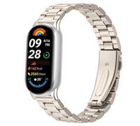 Gimuk Metal Strap Compatible with Xiaomi Smart Band 10/9/8, Women Men Adjustable Stainless Steel Bracelet Replacement Watch Strap Sport Wristband Band for Xiaomi Mi Band 10/9/8