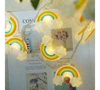 Gimuk Rainbow Fairy String Lights, Led ft 10 5.9 White Xmas Powered