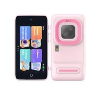 GimyWit AI Kids Smart Learning WiFi Camera-11 AI Tutors, Free Lifetime AI Membership, Photo Recognition with Voice Q&A, Fun Educational Multilingual STEM for 3 to 8 Years Boys and Girls (Pink)