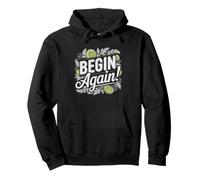 Gin Begin Again Pun Humor Lover Identity Cocktail Tonic Pullover Hoodie