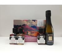 Gin Bothy Fruit & Fizz Gift Box | Premium Small Batch Scottish Liqueurs | Raspberry, Rhubarb & Blueberry Infused 20% ABV | Christmas & Holiday Gifting Idea | 3 x 5cl Bottles, 20cl Prosecco Mixer