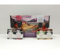Gin Bothy Love Gin Gift Box | Premium Small Batch Scottish Mini Gins & Liqueurs | Raspberry, Gunshot, Original & Rhubarb | Perfect for Birthdays, Christmas & Special Occasions | 4 × 5 cl Bottles