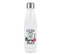 Gin Bunny Double Wall Water Bottle Insulated Stainless Steel Sports Drinks 500ml White
