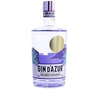 Gin d’Azur French Mediterranean Gin - Distilled in Cognac with Provençal Botanicals & Camargue Salt - Award-Winning Organic Gin - 43% ABV, 70cl