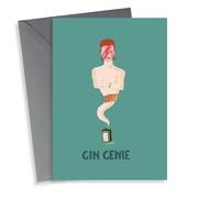 Gin genie David Bowie card