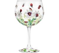 The Leonardo Collection Hand Painted Ladybird Gin Glass by Lynsey Johnstone with Gift Box, Multicoloured, JNS_475167