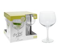 Gin Glasses Gin Tonic G&T Balloon Cocktail Drinking Glass Large 650ml Set of 4