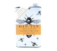 Gin In A Tin - Elderflower, Chamomile & Marigold London Dry Gin in a Summer Themed Tin - Distilled in Small Batches - Produced in the UK - Natural Botanicals - ABV 40% - 50cl Tin of Gin