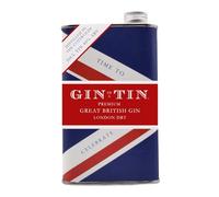 Gin In A Tin - Lemon Peel, Coriander & Cardamom London Dry Gin in a British Themed Tin - Distilled in Small Batches - Produced in the UK - Natural Botanicals - ABV 40% - 50cl Tin of Gin