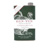 Gin In A Tin - Orange Peel, Nutmeg & All Spice London Dry Gin in a Christmas Tin - Distilled in Small Batches - Produced in the UK - Natural Botanicals - ABV 40% - 50cl Tin of Gin