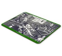 Gin Lane (1749 by William Hogarth) - Table Place Mat - High Gloss Finish - Heat Resistant and Wipe Clean Hardboard - 23 x 32 Centimetres