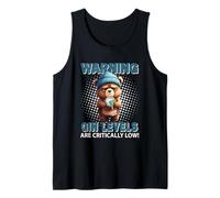 Gin Levels Are Critically Low Costume Bear Drinker Men Tank Top