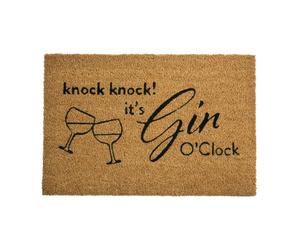 GIN O' CLOCK DOORMAT MADE WITH ANTI-SLIP PVC