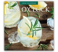Gin O'clock 2026 Square Wall Calendar