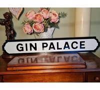 Gin Palace Indoor Old Fashioned London Street Sign Bar Pub Drinking Alcohol
