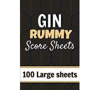 Gin Rummy Score Sheets: Score Pads to keep trace of all your games and scores| "6x9"in | 100 sheets