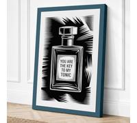Gin to My Tonic Typography Canvas Wall Art Print 18x12 Inch