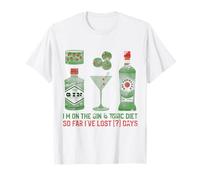 Gin & Tonic Diet Funny Drinking Gin Lover T-Shirt