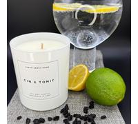 Gin & Tonic Handmade Soy Wax Candle Large Glass Candle (220g)