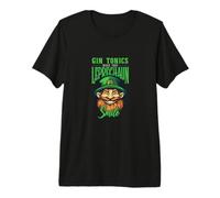 Gin Tonics Make This Leprechaun Smile St Patricks Day Premium T-Shirt
